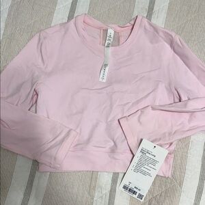 Lululemon Athletica Light Pink Mesh Back Long Sleeve